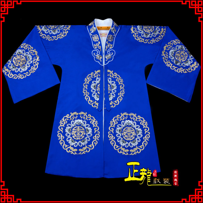 伊犁老旦团花披夫人土地婆软绉五蝠女员外衣